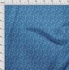 oneOone Cotton Flex Medium Blue Fabric Asian Block Dress Material Fabric Print Fabric By The Yard 40 Inch