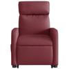 Recliner with Rising Aid Burgundy Fabric