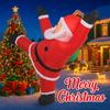 6.23FT Inflatable Toy Climb Santa Claus Xmas for Yard Lawn Party Decoration with LED Light Christmas Home Supplie Ornament Gift