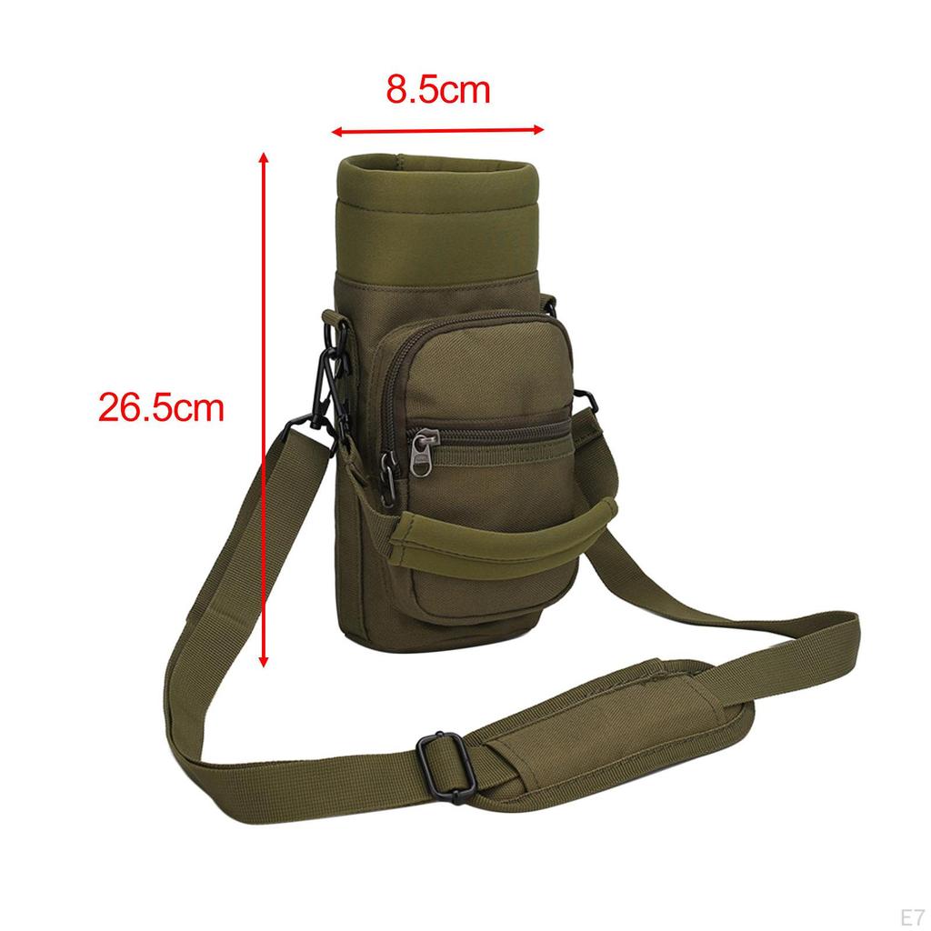 Water Bottle Carrier Bag Cup Cover Crossbody Outdoor Sleeve Holder Pouch