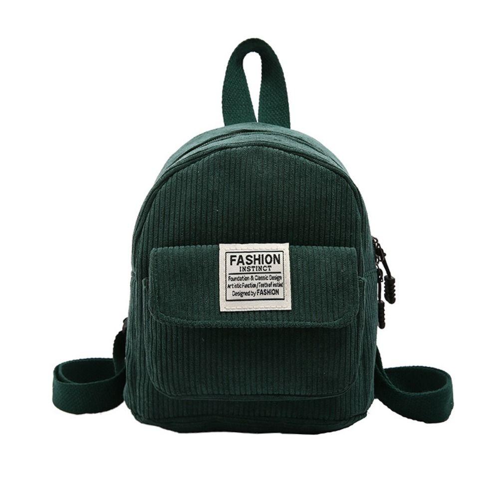 Korean Style Corduroy Backpack Handbag Women School Bags Casual Mini Shoulder Bags Girls