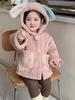 2025 Winter Kapuzen-Einteiler aus Kunstpelz für Baby-Mädchen – Süße & Warme Oberbekleidung