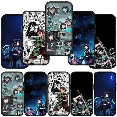 Case for Samsung Galaxy S25 S24 S23 iPhone 16 15 Xiaomi Redmi Note 14 13 12 16E X 11 Pro Max Moto Huawei Nezuko Demon Slayer Tanjirou Muichiro Tokito