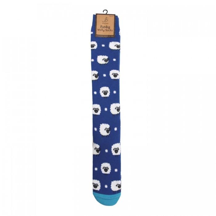 Bartleby Womens/Ladies Funky Sheep Wellington Boot Socks