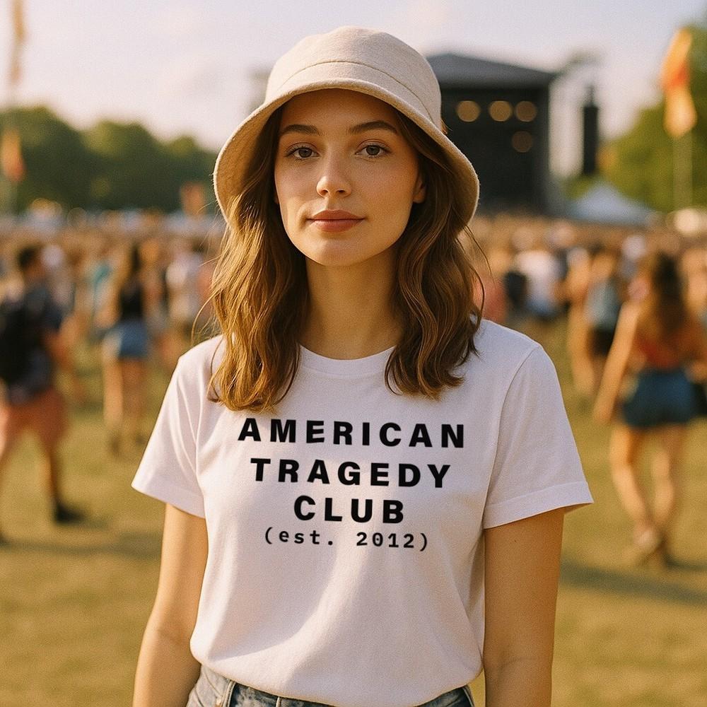 

Футболка American Tragedy Club est 2012 Женская Унисекс Лана Дель Рей Фестивальная Музыка M