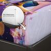 3pcs K-Pop Demon Hunters Print Coreless Bed Sheet Set Multiple Sizes Soft Bed Cover Bedroom Bedding Decoration Machine Washable
