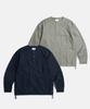 ESPIONAGE Cotton Oxford Henley Shirt Gray