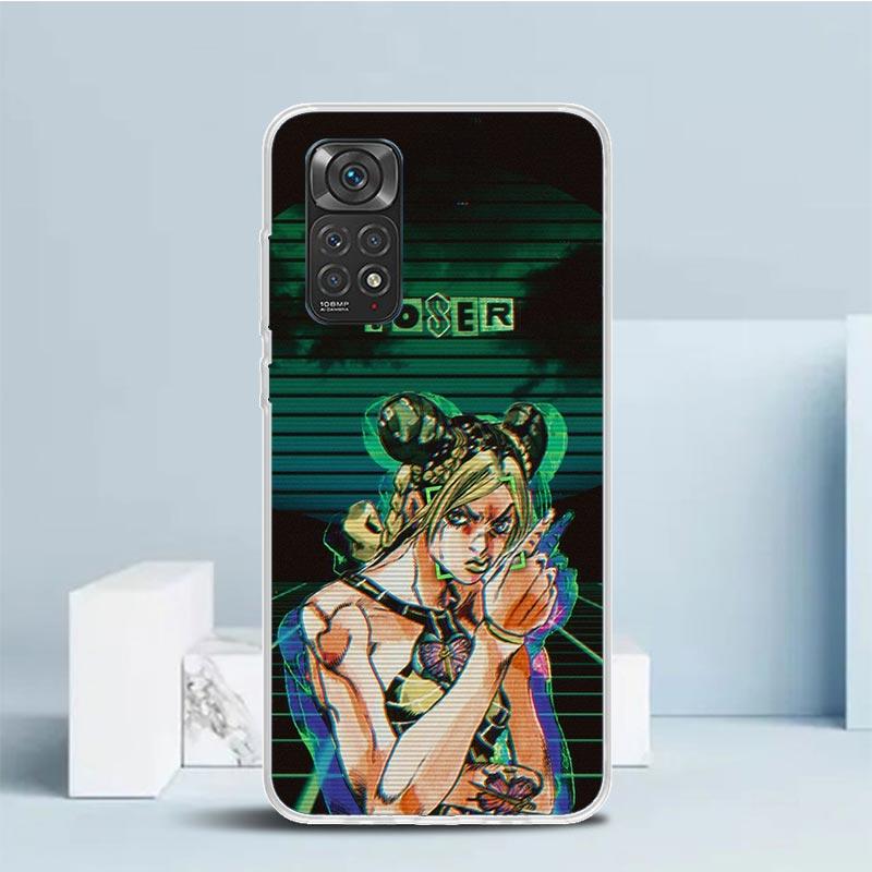JoJo Bizarre Adventure Jolyne Cujoh Phone Case For Xiaomi Redmi Note 15 14 14S 13 12S 12 Pro Plus 11S 11 11T 11E 10S 10 + Soft T