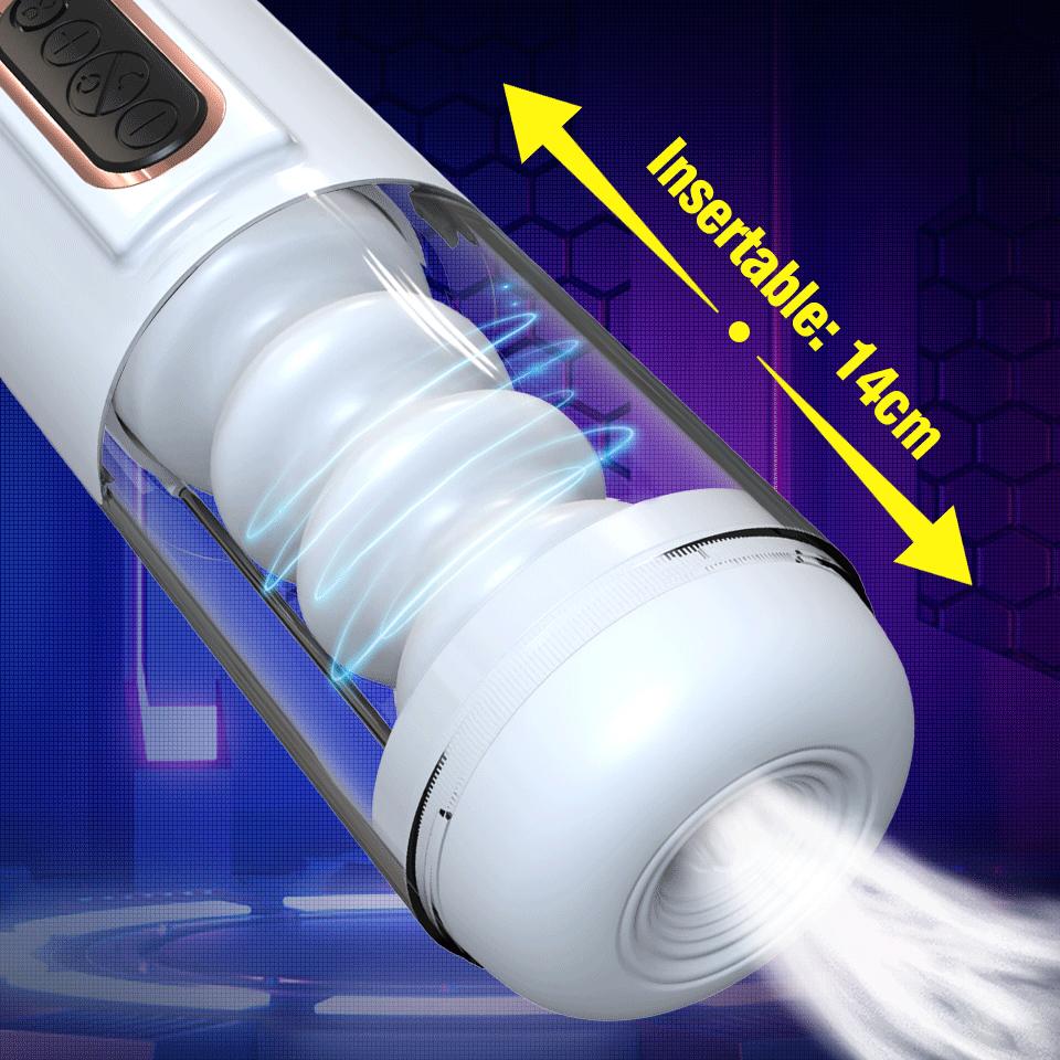 Automatic Retractable Masturbation CupMale BlowjobMoaning Realistic Vaginal Pussy VibratorMale Masturbation CupAdult Sex Toys