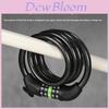 Bicycle Lock With Password Code Secure Steel Cable For Mountain Bike And City Commute
