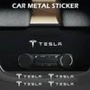 Autoaufkleber 2025 Neues Tesla Metallemblem Auto Dekor Aufkleber Auto Scheibenwischer Aufkleber Für Tesla Modell 3 Modell X Y Stil Roadster M