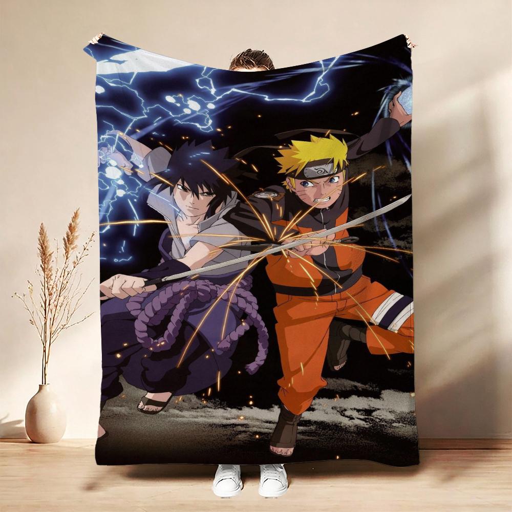 Naruto Unleashes Rasengan Theme Cute Flannel Blanket Skinfriendly Warm Fleece Blanket For Living Room Sofa Nap Home Decor Gift For Friends