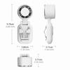 Foldable Lightweight Body Mini Cooling Fan Long Lasting Battery Turbine Small Fan  Home Use