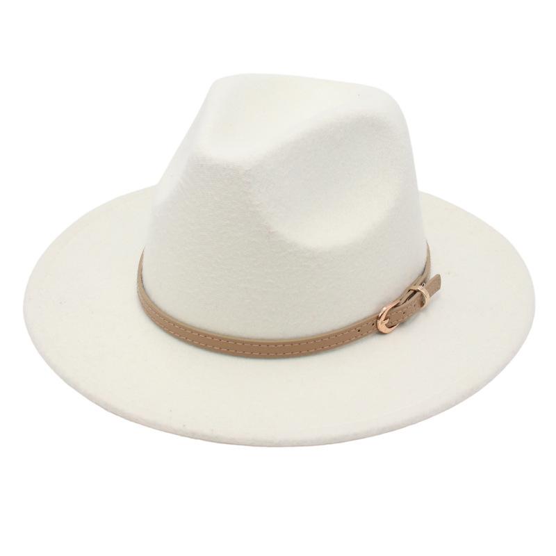 British Top Hat Punk Jazz Hat Men'S And Women'S Stage Felt Hat Performance Woolen Hat Fedora Hat Elegant Gambler Hat