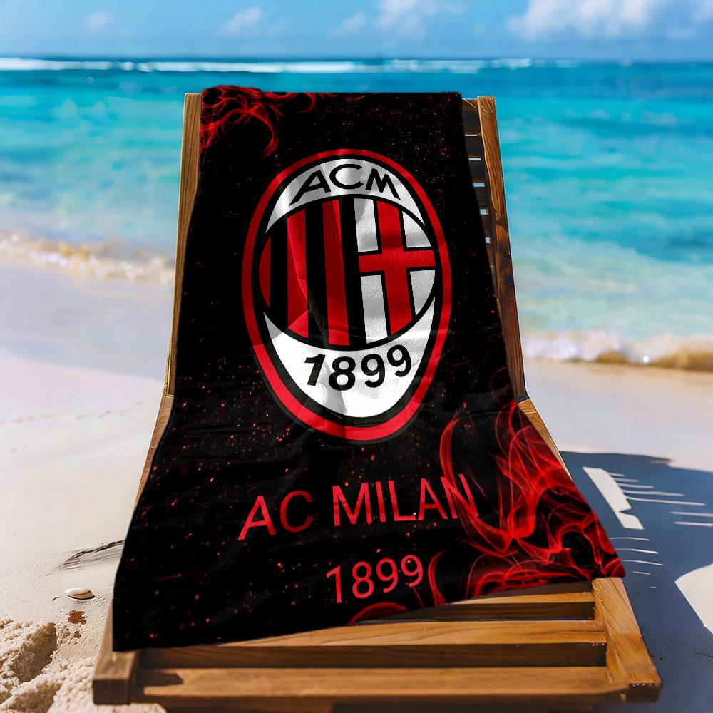 Ac Milan Strandtuch Hohe Saugfähigkeit Schnelltrocknend Bequem Leicht Geeignet Für Schwimmen Fitnessstudio Camping Yoga Urlaub