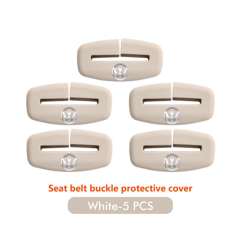 Car Seat Belt Buckle Cover Anti-Scratch Protector Clip Accessory For Volkswagen VW Scirocco Passat Polo B5 B6 B7 CC Tiguan Zh4