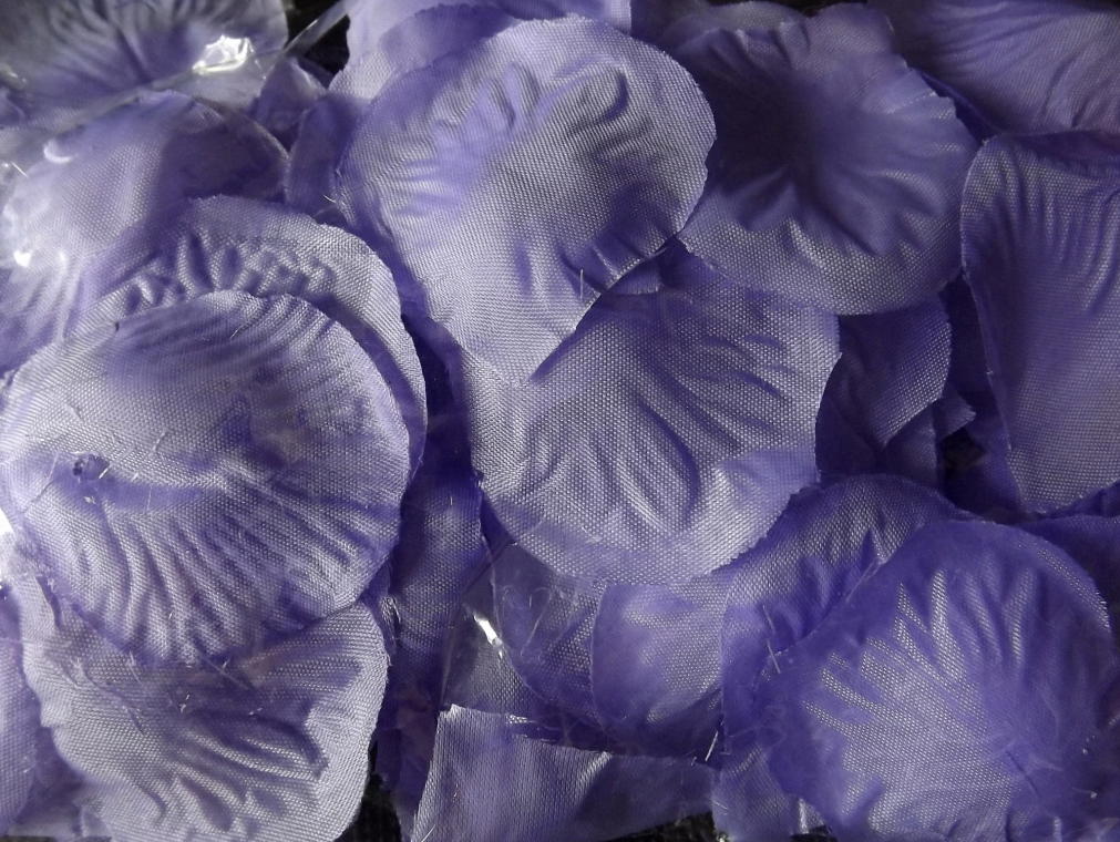 Fabric Rose Petals Packed In a Heather-colored Bag