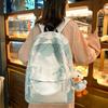 College Style Graffiti Student Schoolbag Junior High School Student Large Capacity Simple Soft Sister Backpack