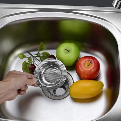 Stainless Steel Kitchen Water Sink Filter Sink Mesh Strainer Floor Drain Cover
