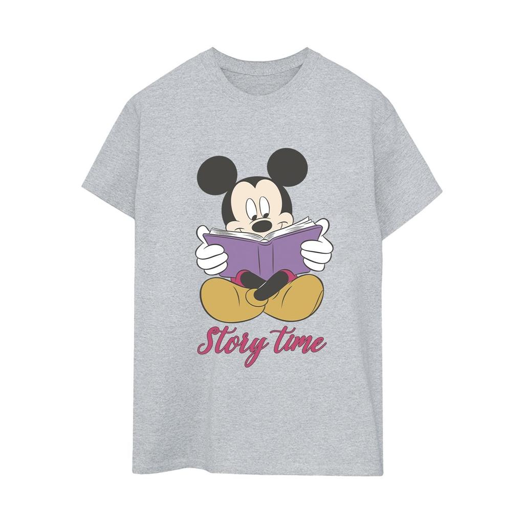 Disney Mikke Mus for kvinner/damer Story Time Cotton Boyfriend T-skjorte