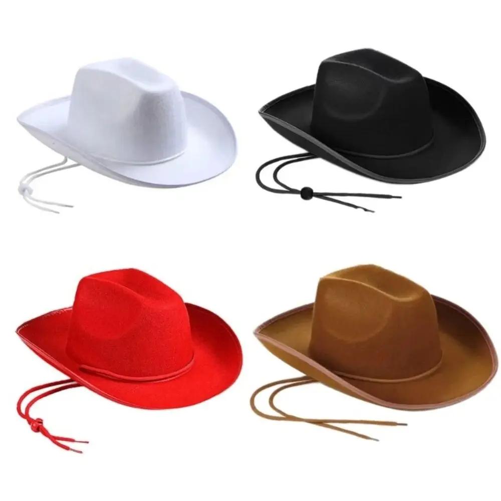 Funny Cowboy Accessory Cowboy Hat Costume Party Performance Felt Princess Hat Cosplay Cowgirl Hat Birthday