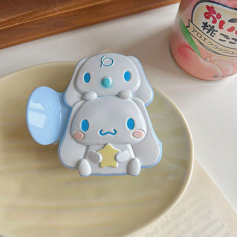 Кавайные Sanrio Куроми Моя Мелоди Синнаморолл Зажим для Волос Милые Когти для Волос для Девочек Мультяшный Милый Зажим-Акула Аксессуары для Волос