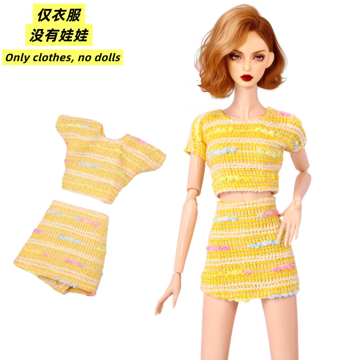 

30Cm Doll Clothes Fashion Daily Wear Short Sleeve Tops Bustier Dresses Dress-Up Clothing For 1/6 Fr Supermodel Doll Accessories For 30cm Doll