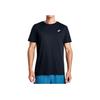 Asics Moisture Wicking Reflective Night Running Short Sleeve T-Shirt Men Tops Black 2011D192-001