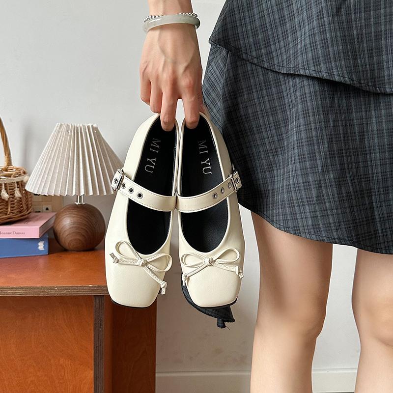 Fashion Female Buckle Strap Footwear Ballet Flats Fashion Women Dance Shoes 2025 Spring Round Toe Ladies Lolita Shoes mocasines mujer