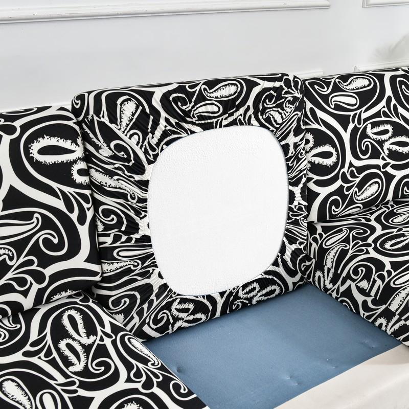 Newest Floral Sofa Seat Cushion Cover Non-Slip Chair Cover Stretch Sofa Cover For Living Room Replacement For Individual Cushion Enlarge SizeM-1pc 2588₽
