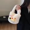 Puppy plush small bag female handbag French new Faux Fur bucket handbag Fashion foreign style Korean cartoon bucket bag