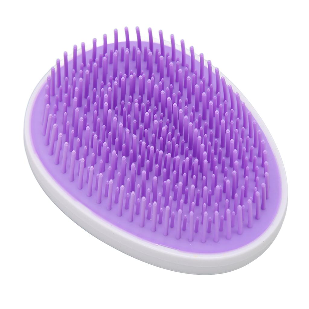 3Pcs Massage Detangling Comb Gradient Purple Wet and Dry Use Portable Egg Shaped Hair Brush for Hair Salons Beauty Salons Home