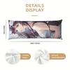 1 funda de almohada corporal personalizada con foto 50.8x137.16cm de largo impresión a doble cara, cierre de cremallera a doble cara, lavable a máquina perso