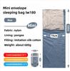 Mini Adult Sleeping Bag Travel Mountaineering Outdoor Camping Down Cotton Dirty Sleeping Bag Machine Washable Splicing
