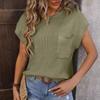 Women's Fashion Casual Summer Spring Solid Color Print Short Sleeve O-Neck Blouses & Shirts