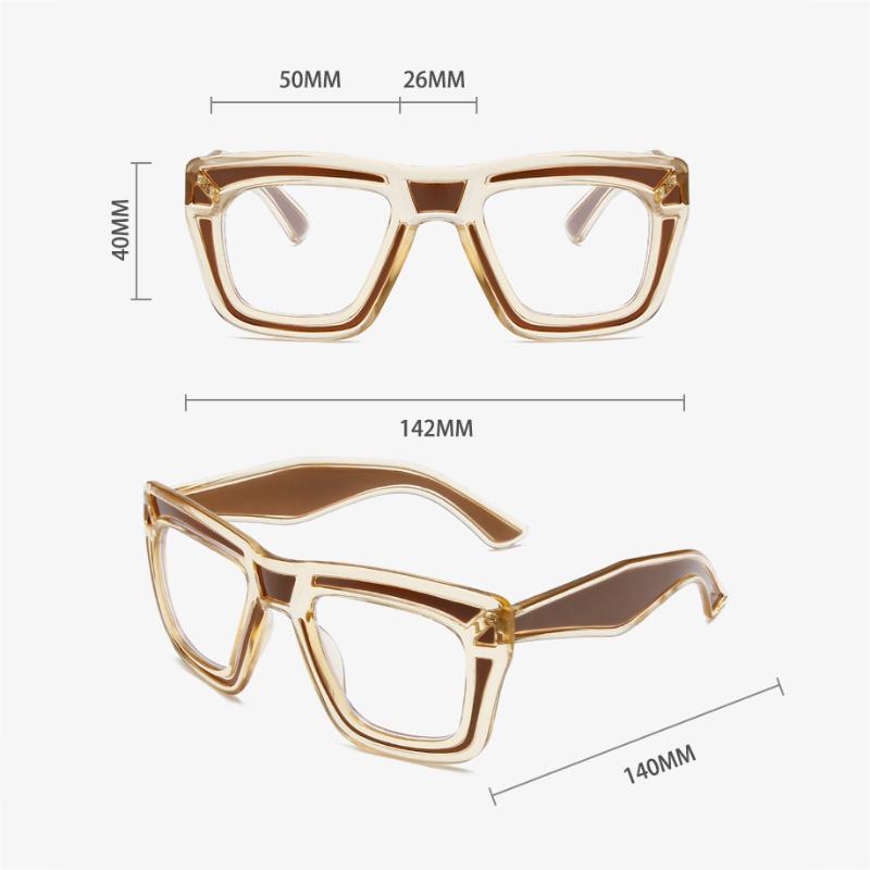 Fashion Cat Eye Dopamine Glasses Women European American Stylish Square Eyeglass Frames Anti Blue Light  Man Transparent Computer Eyeglasses