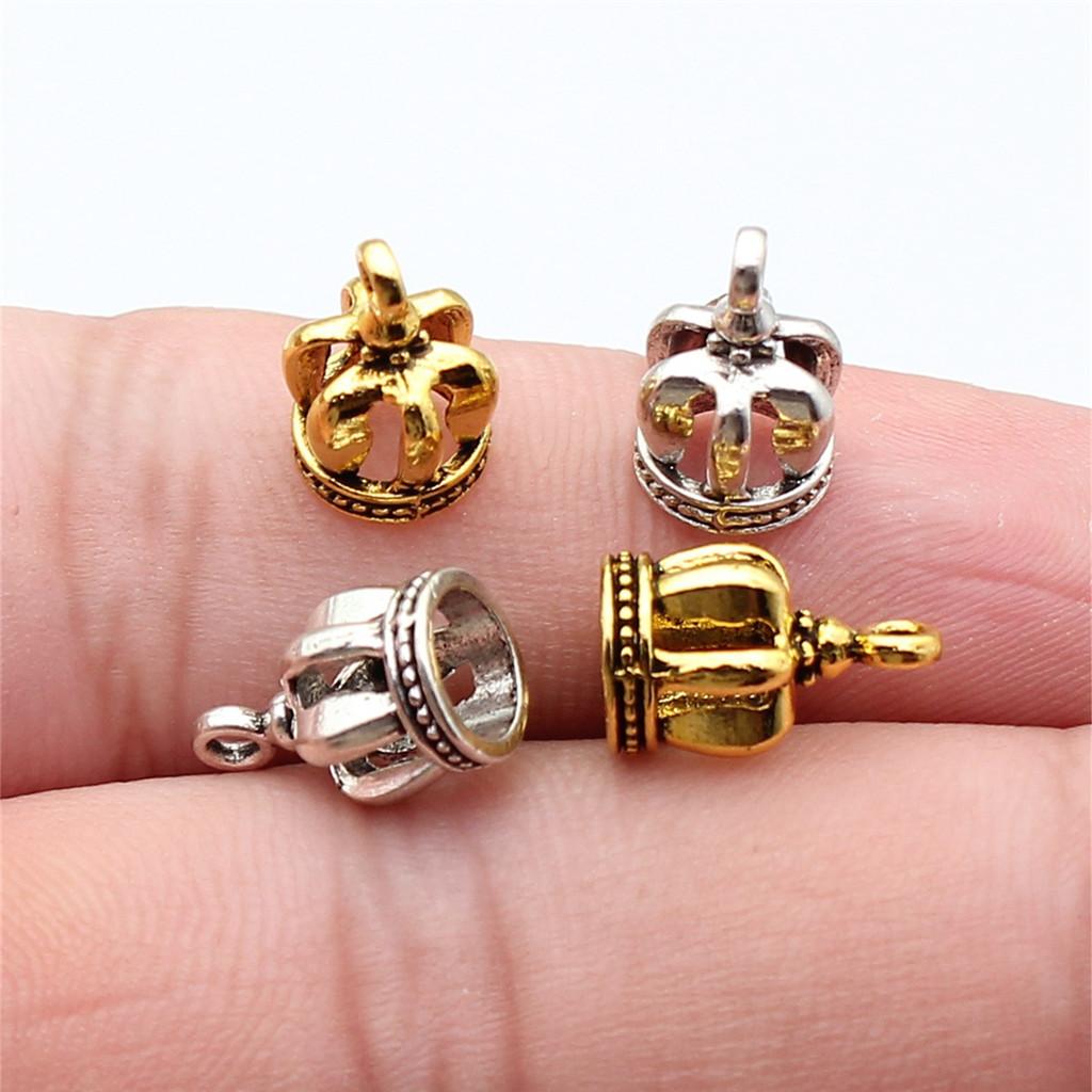 Crowns Royalty Princess Tiara Charm Antique Bronze Zinc Alloy Jewelry Making Supplies for Girls Metal Charms New Arrival