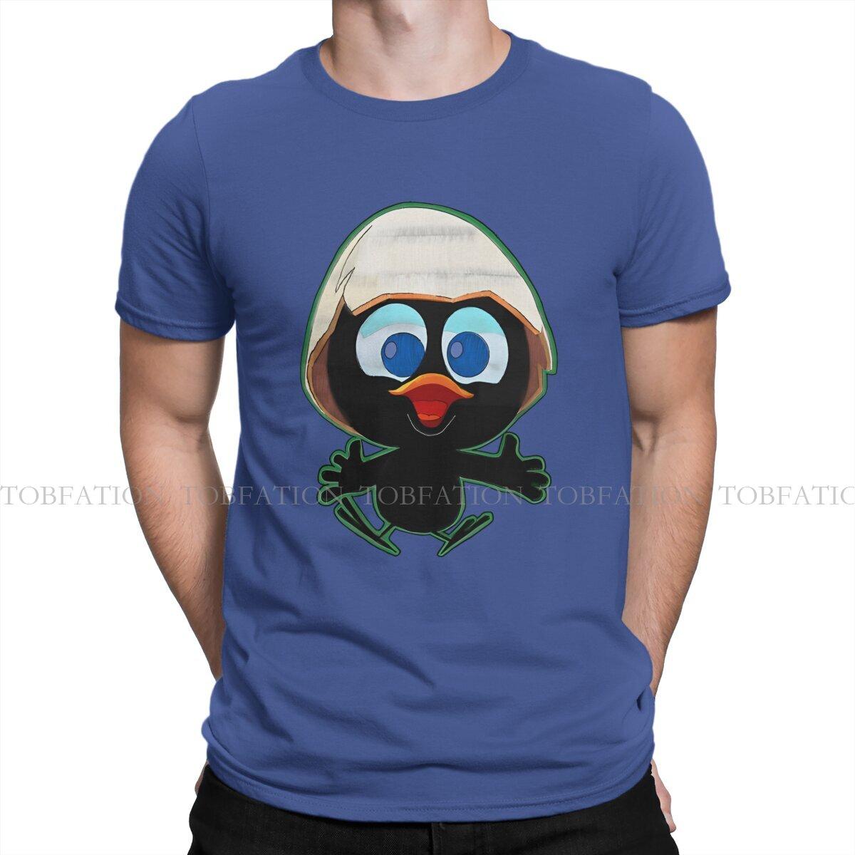 GUOYAN TOP Zijn Echt Te Oneerlijk T-shirt Voor Mannen Calimero Cartoon Animatie Kledingstijl T-shirt 100% Katoen Gedrukt Pluizig Cadeau S