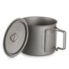Ultralight Titanium Cup Outdoor Portable Camping Picnic Water Cup Mug with Foldable Handle 300ml / 350ml / 450ml / 550ml / 650ml