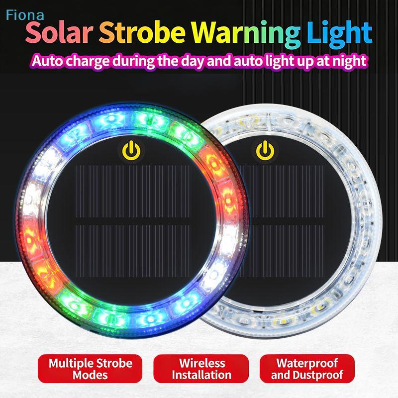 Solar-Blitzwarnleuchte, Kabellose LED-Warnblinklicht für LKW, Außenbereich