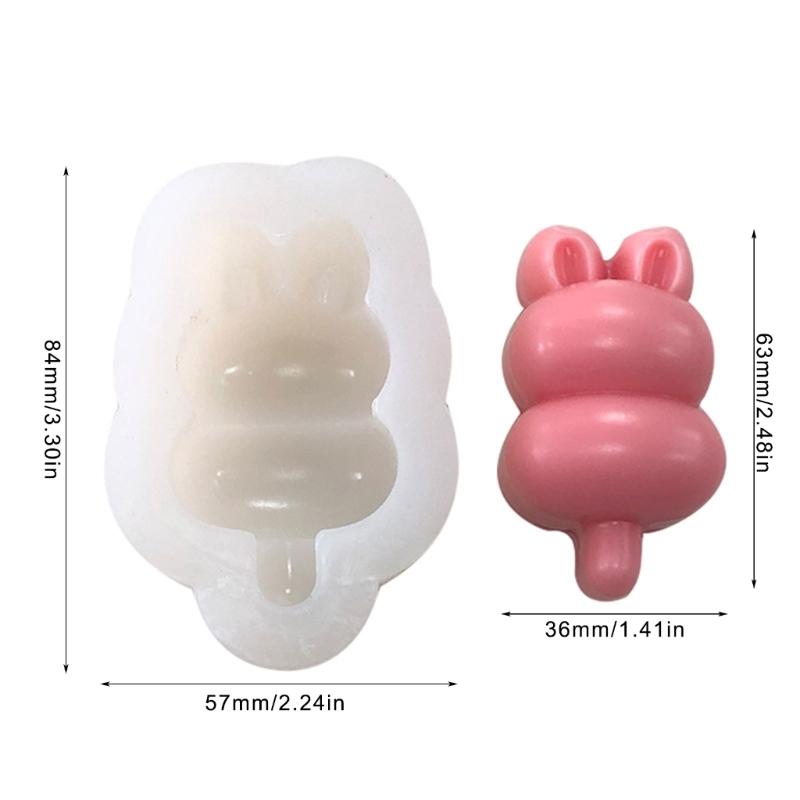 Rabbits Shaped Candle Molds for Candle Soap Plaster Decoration Room Ornaments Easters Decoration Epoxy Resin Project