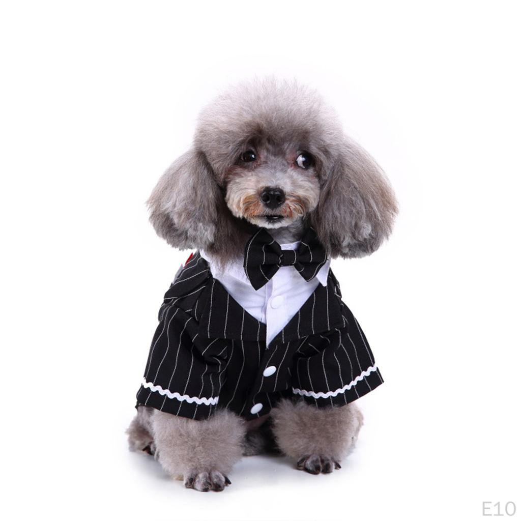 Cat Puppy Clothes Dog Wedding Dress Tuxedo Suit Coat Chihuahua Poodle Pet Apparel