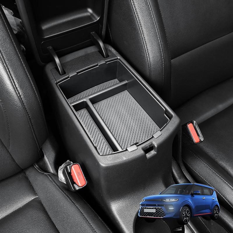 Wholesale Center Console Organizer Car Tray Armrest Storage Box Car Accessories For KIA Soul -2025 Car Accessories LHD/RHD nero