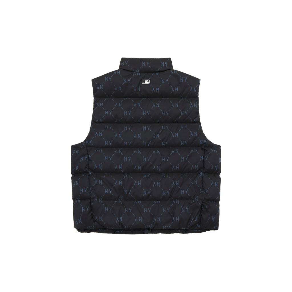 New MLB MONOGRAM Collection New York Yankees Down Vest Unisex Black 3ADVM0246-50BKS