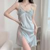2024 Women's Summer Lace Backless Ice Silk Suspender Nightdress and Sexy Pajamas