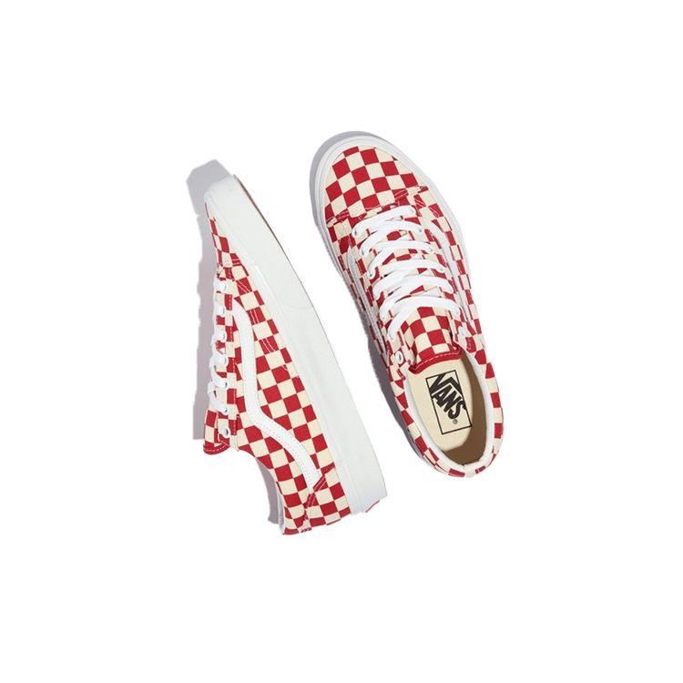 Vans Estilo 36 Cuadros - Rojo Racing Zapatillas Unisex Clásico-Blanco VN0A54F6TLF