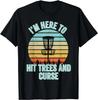 Disku golfa krekls Smieklīgs Trāpi kokos un lamājies Retro Disku golfa Gi Dāvana Unisex T-krekls