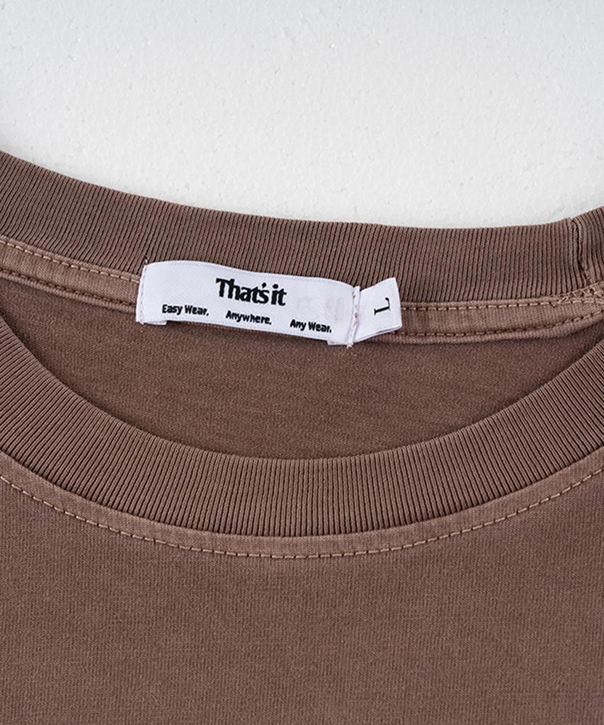 Descheuis Everyday Pigment Crop Short Sleeve Tee Brown