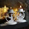 Middle Eastern Candlestick Mould Star Moon Candle Holder Silicone Molds Epoxy Resin Molds 3D Ornament Molds