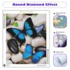 Diy Diamond Painting Butterfly Animal Full Round Embroidery Cross Stitch Handmade Painting Art Gift Home Decor 30x40cm/12x16inch
